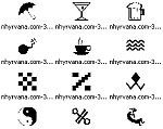black and white favicons