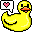 ducky loves u aim buddy icon