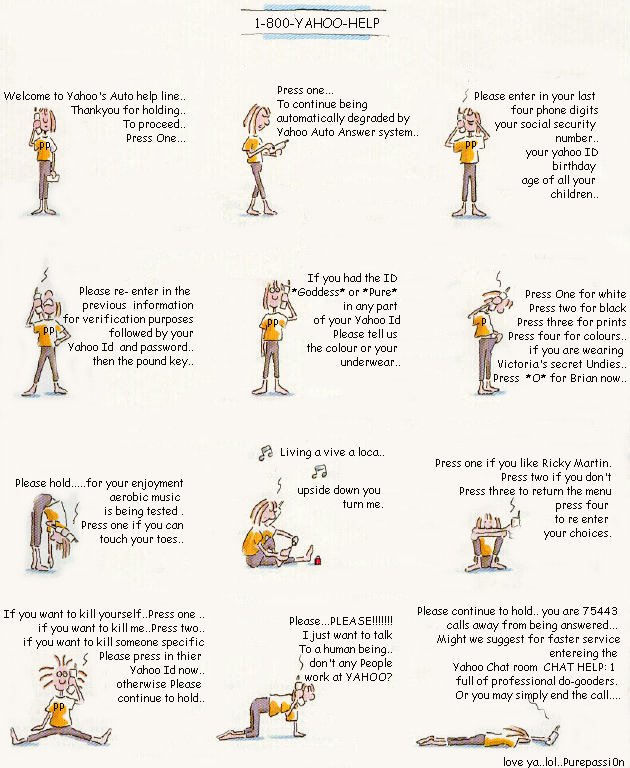 real yahoo help........